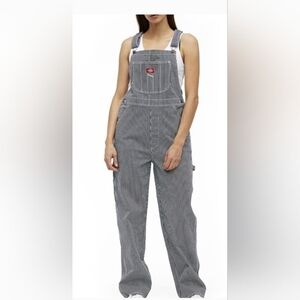 Dickies Girl Juniors' Hickory Stripe Overalls